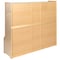 Flash Furniture Wooden 5 Section School Coat Locker with Bench MK-LCKR001-GG - alternate 16
